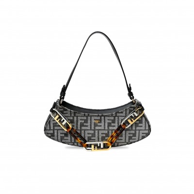 FENDI MONOGRAM O'LOCK SWING SHOULDER BAG  (32*11*5cm)
